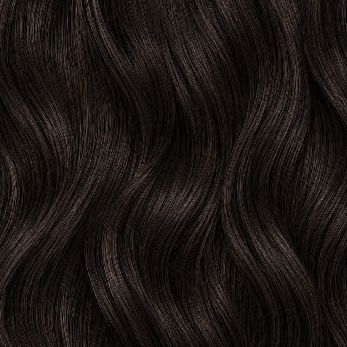V-Shaped Aura Waves - Natural Black Brown