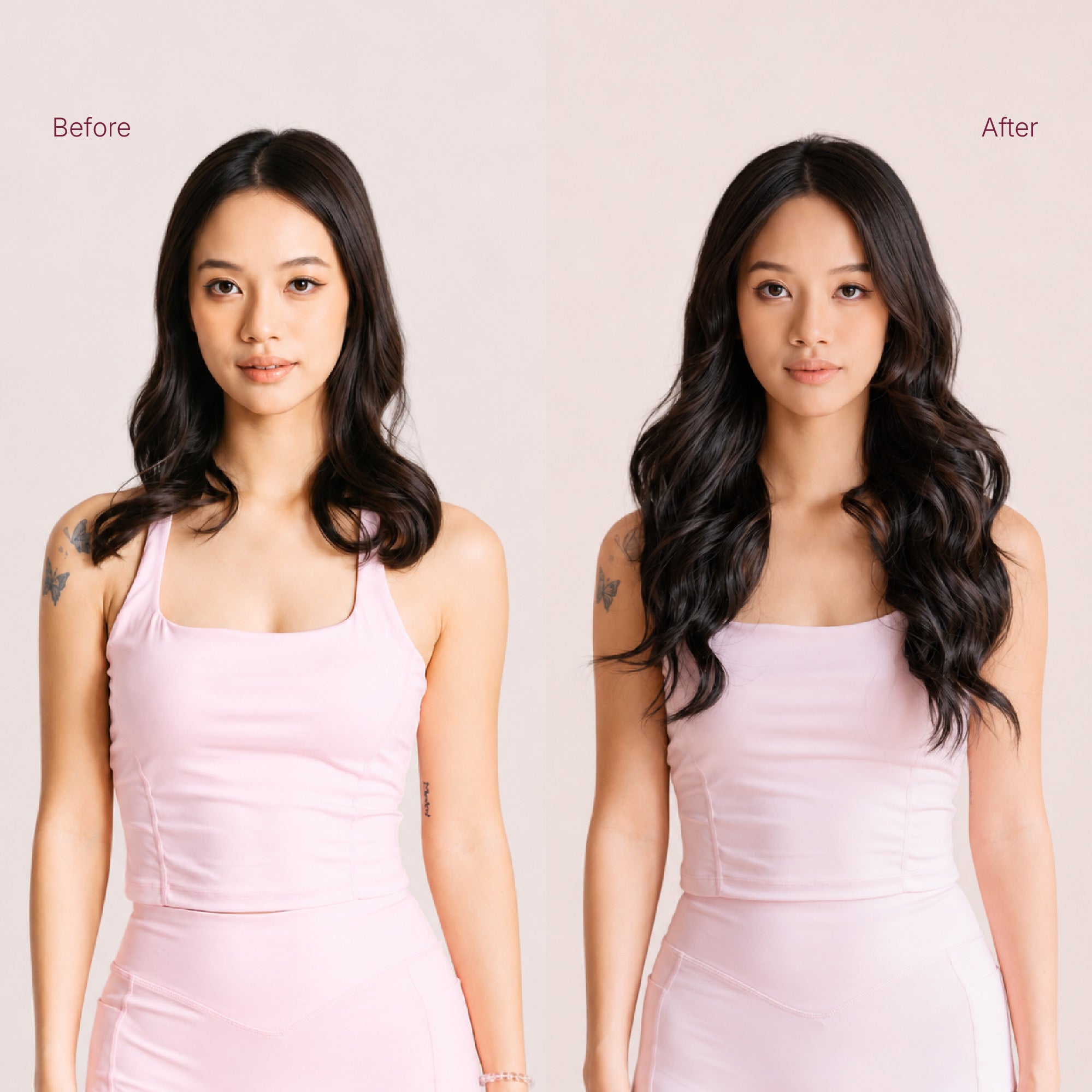 V-Shaped Aura Waves - Chestnut Brown - 3