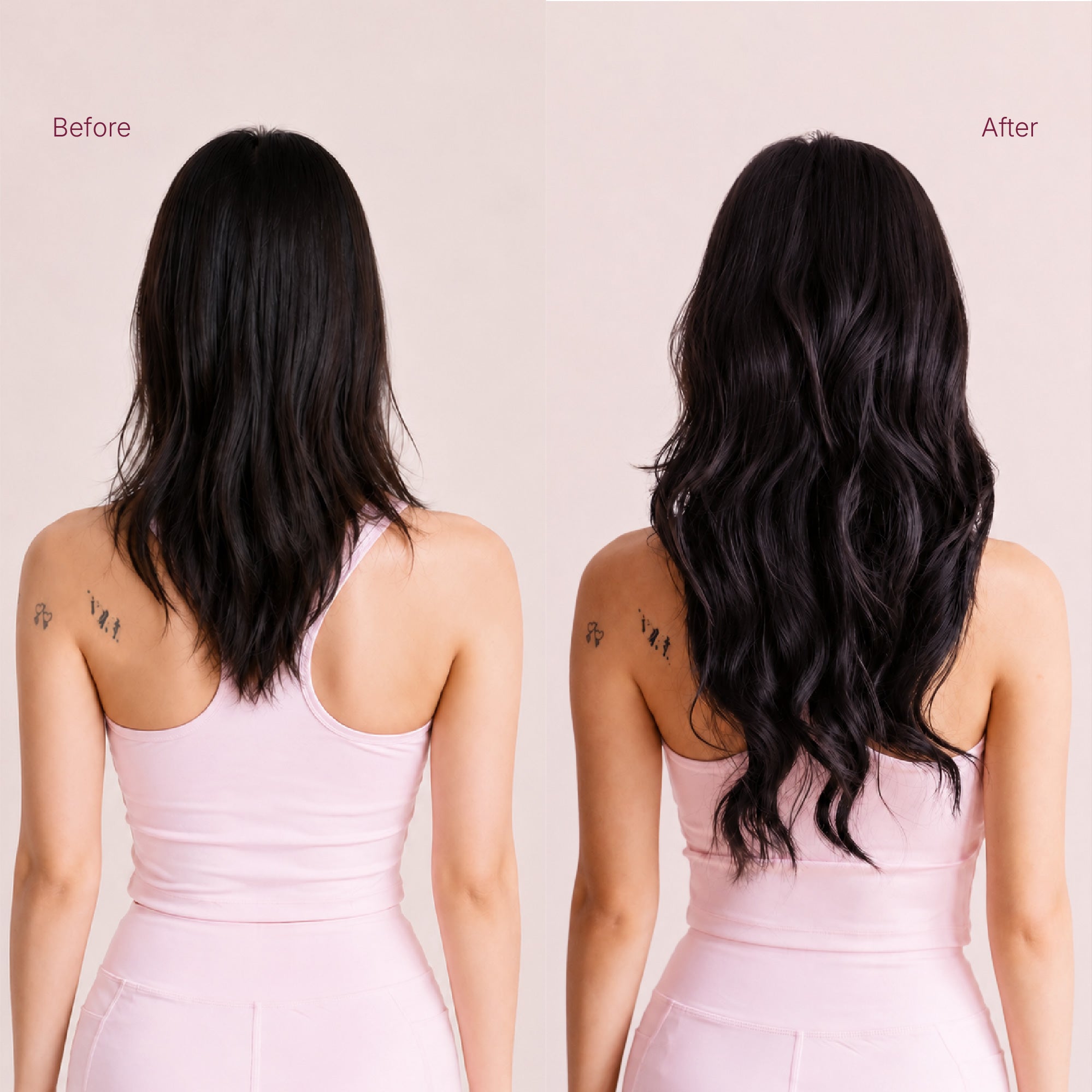 V-Shaped Aura Waves - Chestnut Brown - 4